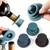 1/3Pcs Silicone Wine Stoppers Reusable Dustproof Bottle Seal Magic Hat Top Hat Bottle Stopper For Home Bar Party Freshness