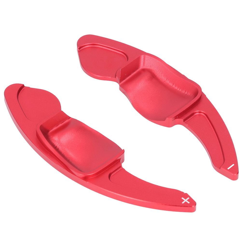 2 Stück Rote Lenkradschaltwippen Aluminiumlegierung Auto Umbau Dekorationszubehör Ersatz für Seat Leon