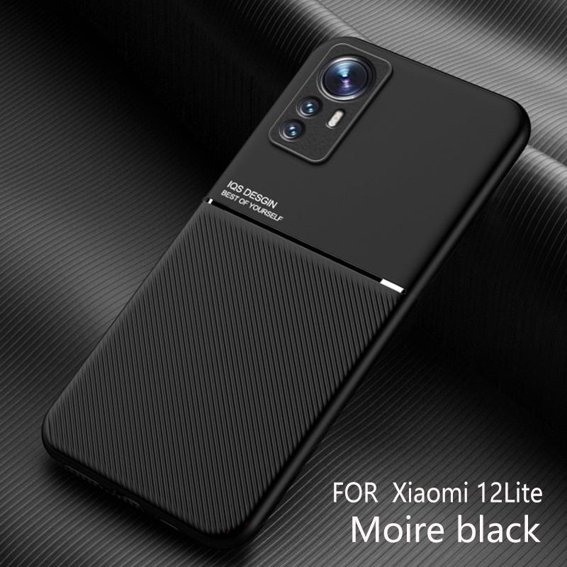 For Xiaomi 12 Lite Case Magnetic Car Holder Leather Phone Cases For Xiomi Mi 12 Lite Mi12 Light 12Lite MI12Lite 5G Back Cover