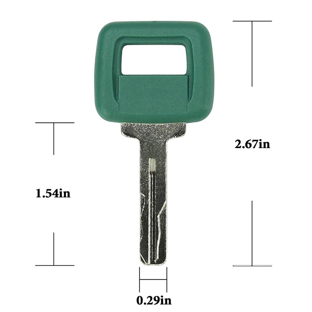 4PCS 11039228 Ignition Keys Compatible With Vol-Vo Loaders And Articulating Haul Trucks A20C A25C A30C A35C A40 DA25D DA30D A35D A40D Green