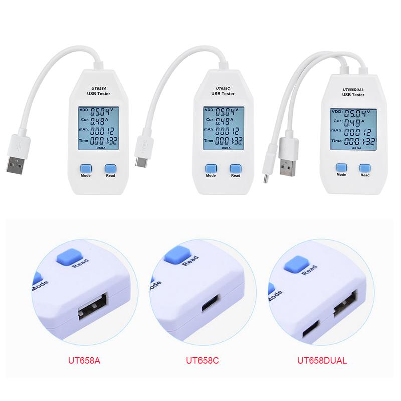 USB Detector Digital Power Capacity Tester T LCD USB Tester Detector Voltmeter Ammeter Digital Power Capacity Tester Meter
