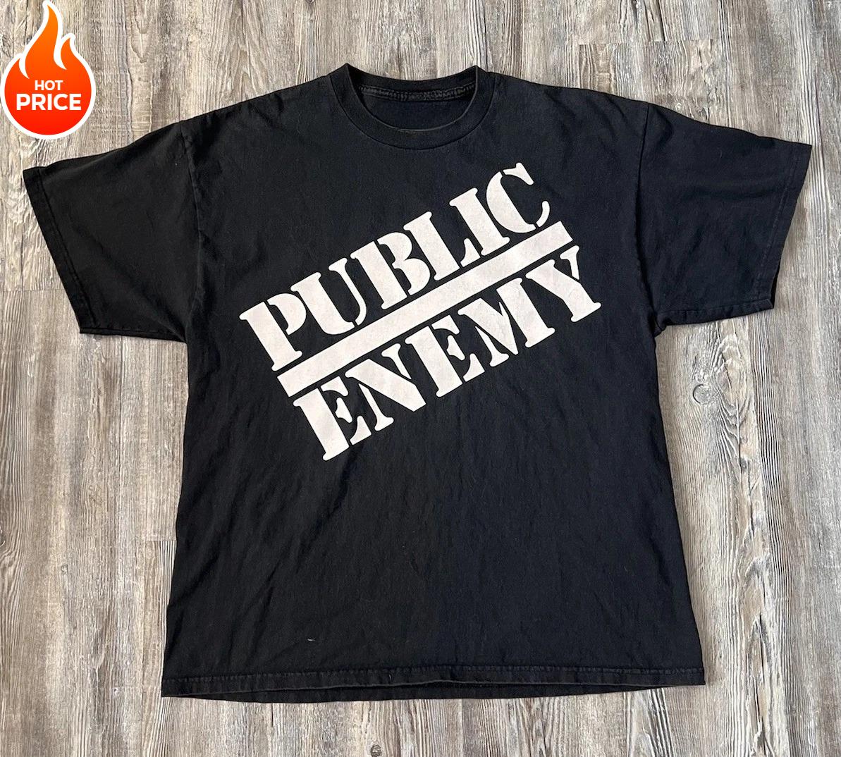 

Summer New Men s Retro 90 s Public Enemy Black T-shirt Rap T-shirt Men s and Women s Pure Cotton Fashion Short-sleeved Top - ... 5XL різнокольоровий