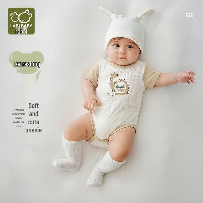 Labby Baby Boy Summer Short Sleeve Romper 66cm