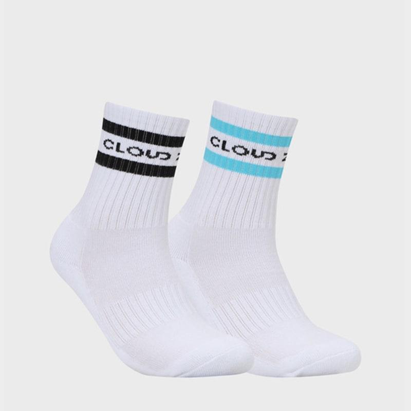CLOUD ZERO 2S Crew Socks (2P) (0097055) CZFAF1SC903SB-WHITE