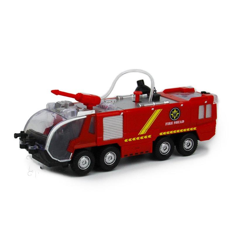Fire Truck Rescue Fighters Vehicle With Lights Sounds And Water Pump For Kids**