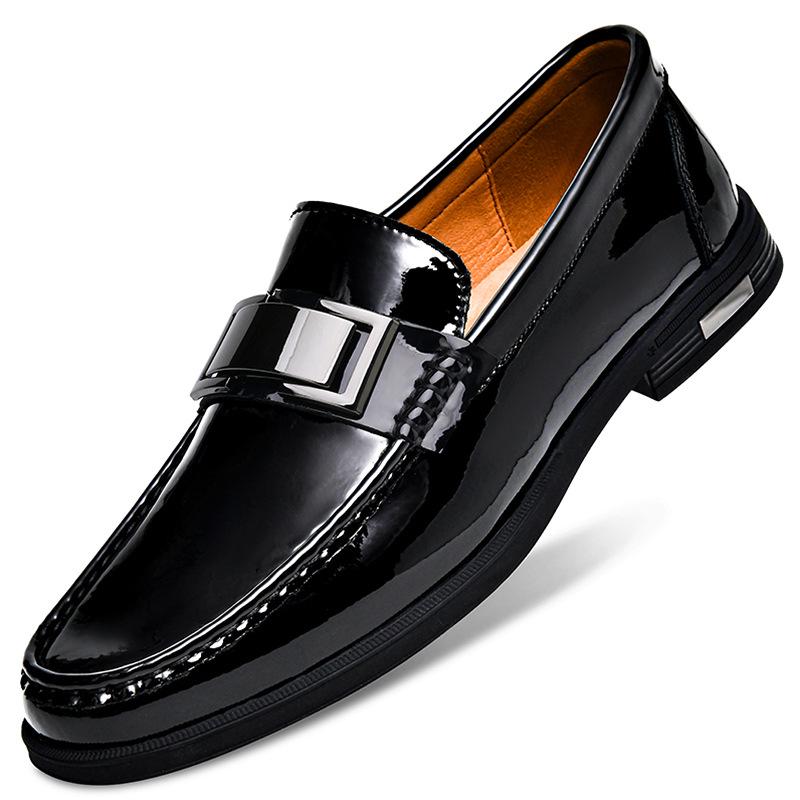 Men s Spring Cowhide Loafers - Genuine Leather, Soft Sole, Slip-On Casual Shoes 44