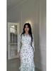 2025 Spring Floral Ruffle Long Dress for Women - Gentle Style