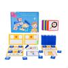 Phonics Toy with Flashcards CVC Word Building Kit Literacy Letter Matching Game for Preschoolers,
