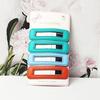Square Leather Hairpin for Girls - Trendy Student Fashion Clip for Side Bangs and Back of Head