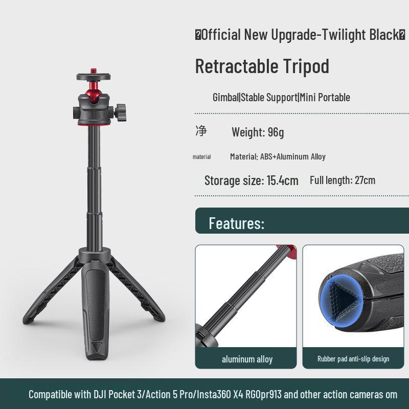 DJI Pocket 3 Mini Tripod & Selfie Stick for Vlogging