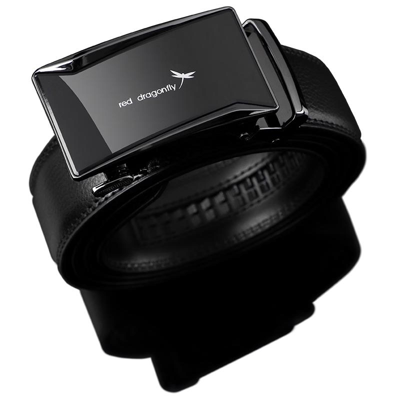 Red Dragonfly Men s Versatile Automatic Buckle Leather Belt 120cm