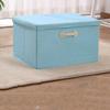 Cotton Linen Fabric Storage Box Drawer-type Covered Organization Box  Sundries Storage