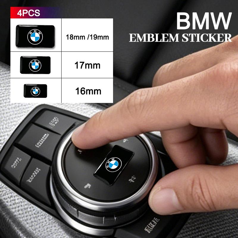 4pcs 16/17/18/19mm For Bmw M Performance Alpina X1 X3 X4 E87 E36 E46 E90 E39 F10 F16 X6 M3 Car Steering Wheel Sticker Decals FW6