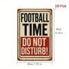Vintage Iron Football Time Do Not Disturb Sign 20x30cm Retro Metal Wall Decor