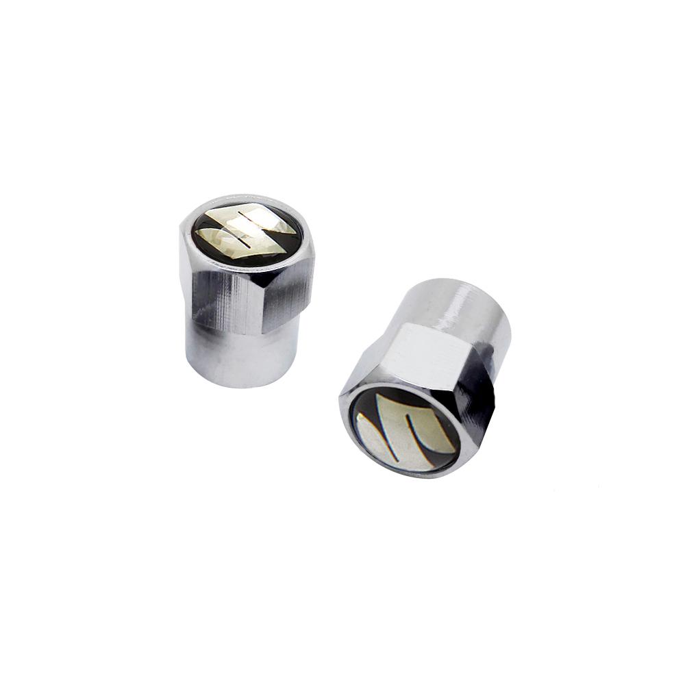 Metal Car Tyre Valve Caps Exterior Accessorie For SUZUKI Swift SX4 s cross Jimny Samurai Vitara xl Alto Liana ignis Grand vitara