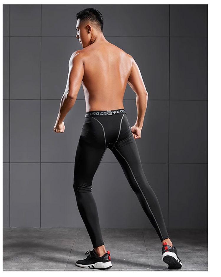 Men's Quick-Dry Compression Leggings for Running, Training, and Basketball