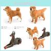Stunning Realistic Dog Models Shiba Inu Golden Retriever And Doberman For Home Or Office Decoration