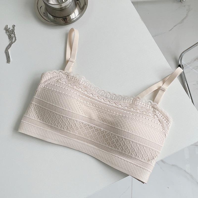 

2024 Push-Up Strapless Bra for Small Chest - Show Big Beautiful Back with Extra Thick Cups XL брудно-білий