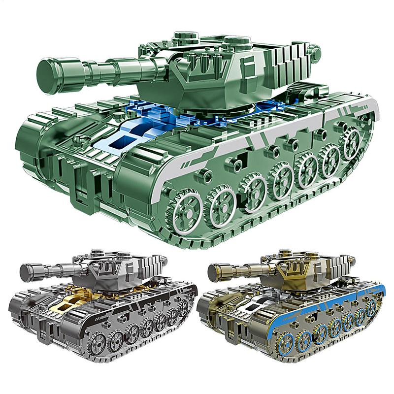 Fidget Gyro Mecha Tank Transforming Robot Puzzle Decompression Toy Deformation Action Figure Toys Kids Boys Girls Birthday Gifts