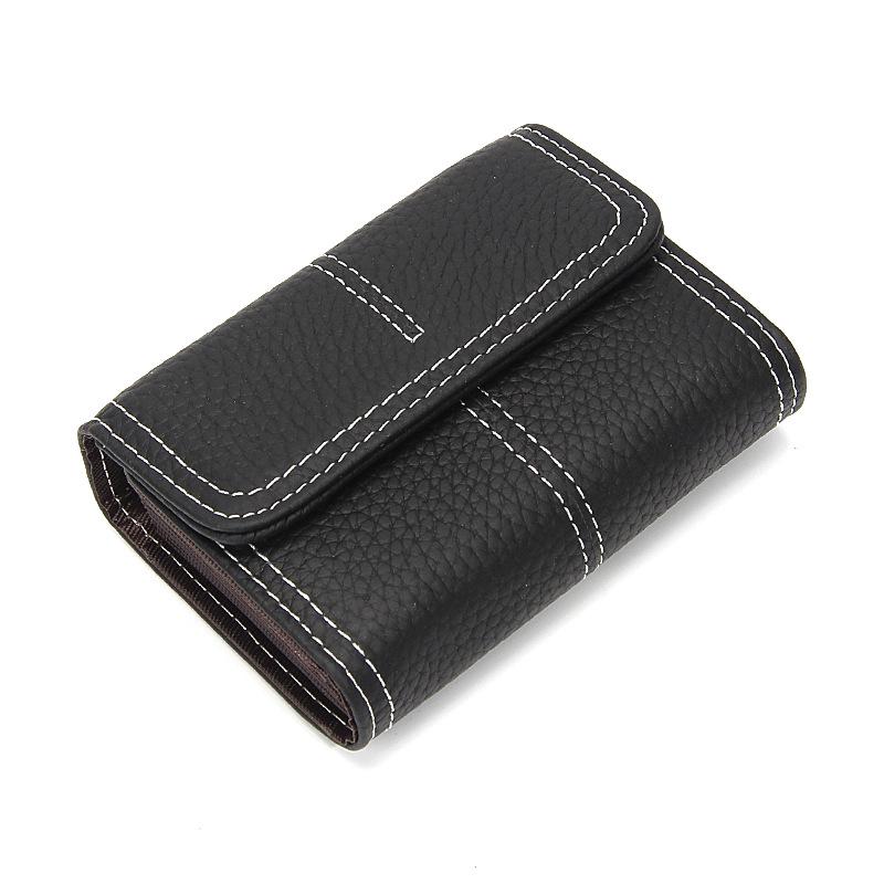 Korean-Style Cowhide Accordion Wallet: Multifunctional with Large Capacity and Multiple Card Slots