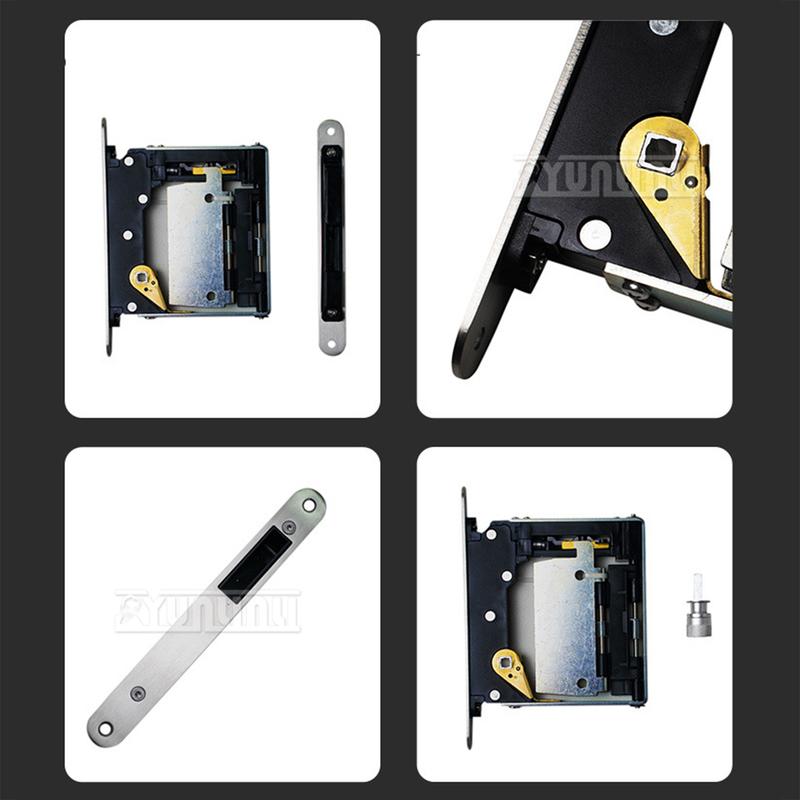 Invisible Room Door Lock Press Type Concealed Handle Hidden Outward-Opening Wooden Magnetic Door Handle Door Lock 2025 NEW