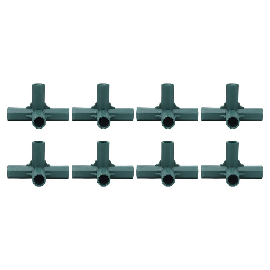 8PCS Plant Support Joint 5 Way Garden Stake Joint Plastic Plant Stake Connector for Greenhouse