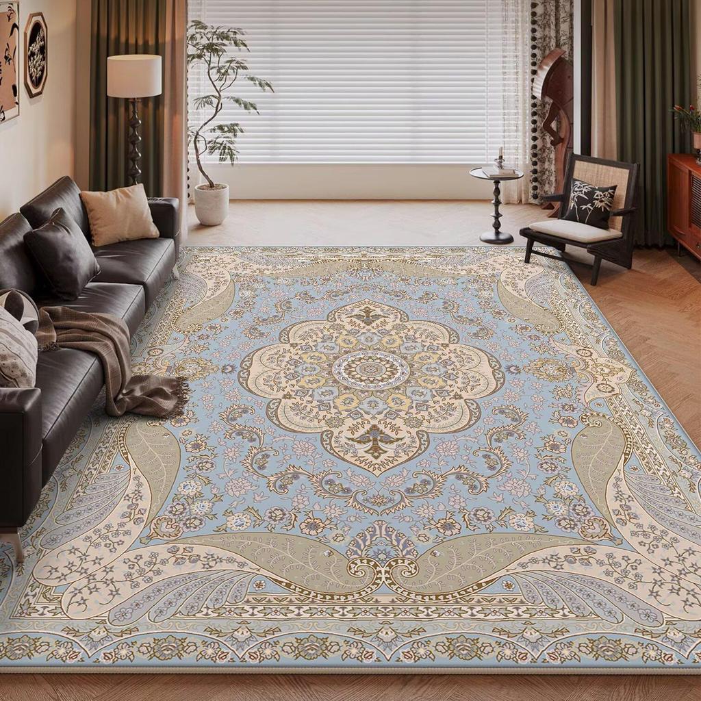 European High-end Luxury Carpet Living Room Sofa Rug Home Decoration Large Bedroom Vintage Persian Rug Non-slip Coffee Table Mat
