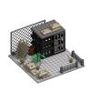 WWII Military Base Building Blocks Set: Observation Tower & Machine Gun Assembly Blocks
