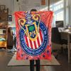 Club Deportivo Guadalajara  Print Flannel Blanket, High quality Comfortable for All Seasons, Home Decor, Warmth and Comfort