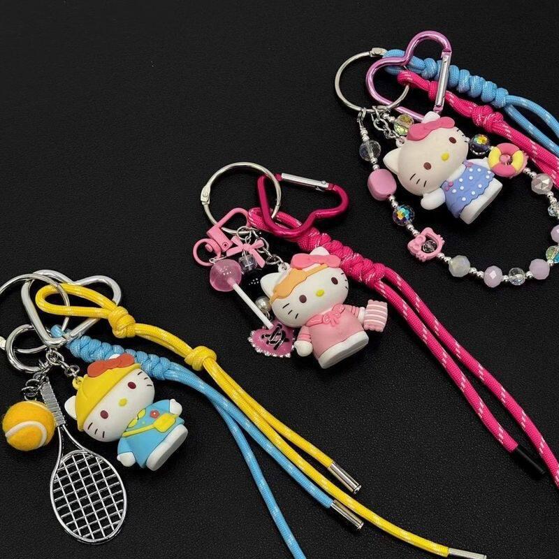 Miu Series Alien Heart-Shaped Keychain: Post-Apocalyptic Style Bag Charm and Carabiner Backpack Accessory