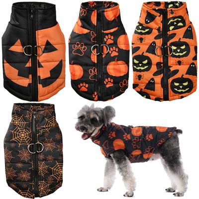 Colete quente de outono e inverno Halloween Pet Ski Suit Cat Dog Medium and Large Dog Clothes