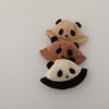Niedlicher Panda-Baby-Beckendeckel, Farbe Patchwork, Kinder, Sonnenschutz, Fischerhut, Cartoon, Kinder, Baumwolle, atmungsaktiv, Visiere, 6–18 M, Jungen und Mädchen