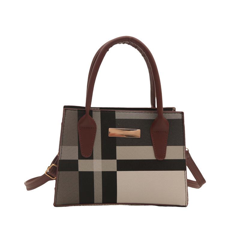 Trendy Handbag For Women 2024 Summer New High-end Color-block Shoulder Bag Perfect For Commuting