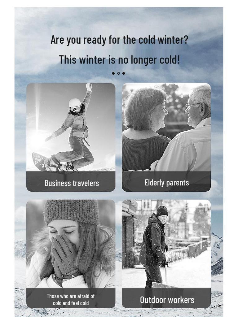 Unisex Smart Heated Winter Jacket with Hood - Rechargeable and Temperature-Controlled.