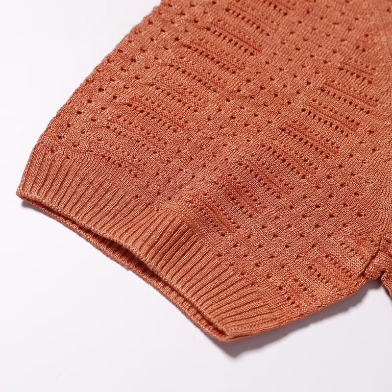 Anlom Women's Classic Round Neck Short Sleeve Knit Top