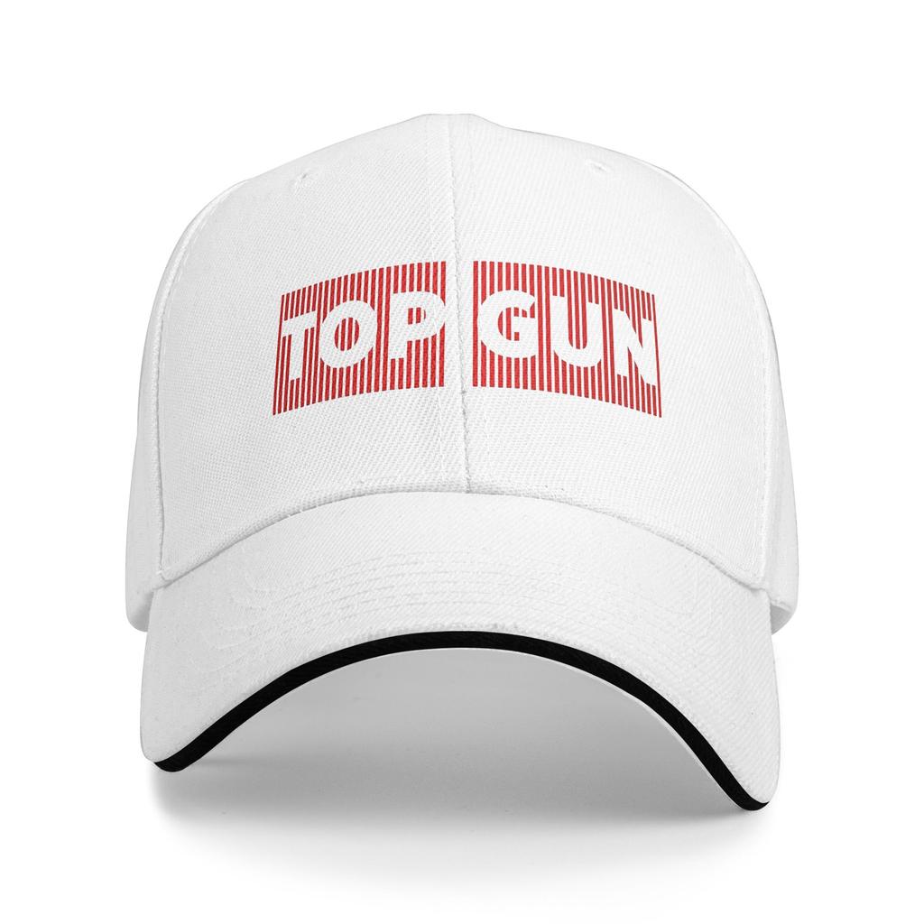 Top Gun Logo Sandwich Hats Unisex VintageBaseball Cap S Movies Hat Adjustable Polyester Cap Spring Hat