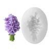 Lavender Scented Hangings Mold Silicone Lavender Scented Pendant Mold for Crafting Distinctive Car Fresheners