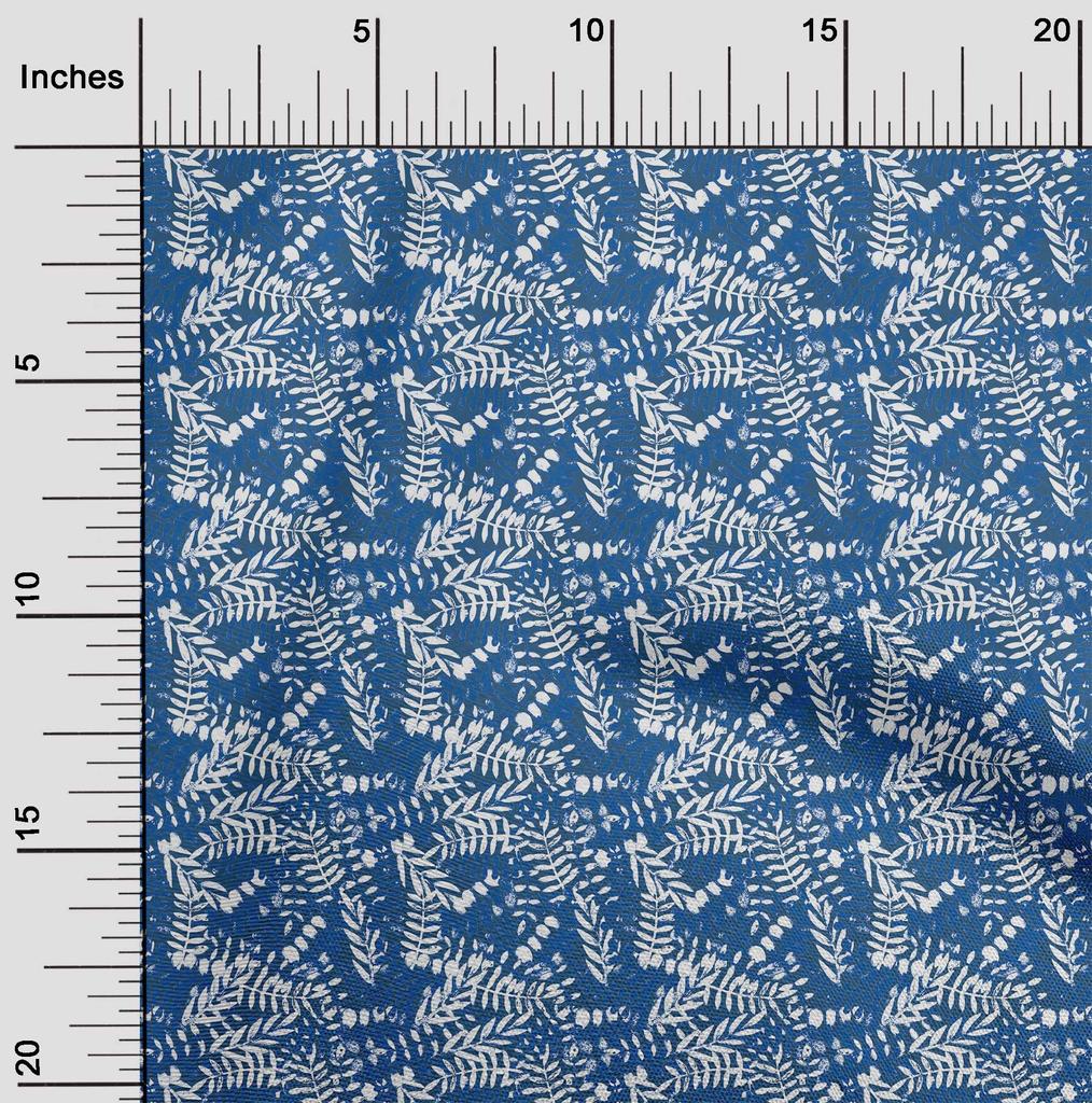 oneOone Cotton Flex Green Fabric Florals Dress Material Fabric Print Fabric By The Yard 40 Inch