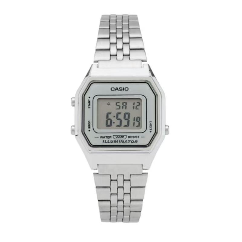 CASIO Customized watch modified series colorful horizontal striped watch mirror daily waterproof LA680WA-7DF modified-gold LA680WA-7DF серебряный