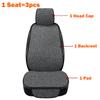 Neue Flachs Auto Sitzbezug Protector Leinen Vorne Hinten Zurück Kissen Schutz Pad Matte Rückenlehne für Auto Innen Lkw SUV