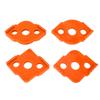 4PCS Orange Radius Jig High Hardness Routing Template Radius Corner Templates DIY Projects