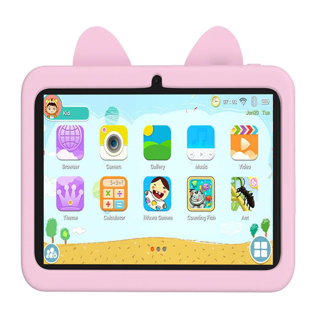 Tablet für Kinder 7 Zoll Android 13 Wi-Fi Bluetooth 4GB+64GB Dual-Kamera Lernsoftware 5G WiFi Tablet-PC