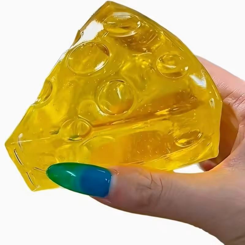 Activating Toys 1Pc Squishy Honey Cheese Square Fidgets Toys Super Soft Mochi Cheese Squeeze Toy Funny Anti-Stress Sensory Toy For Adults