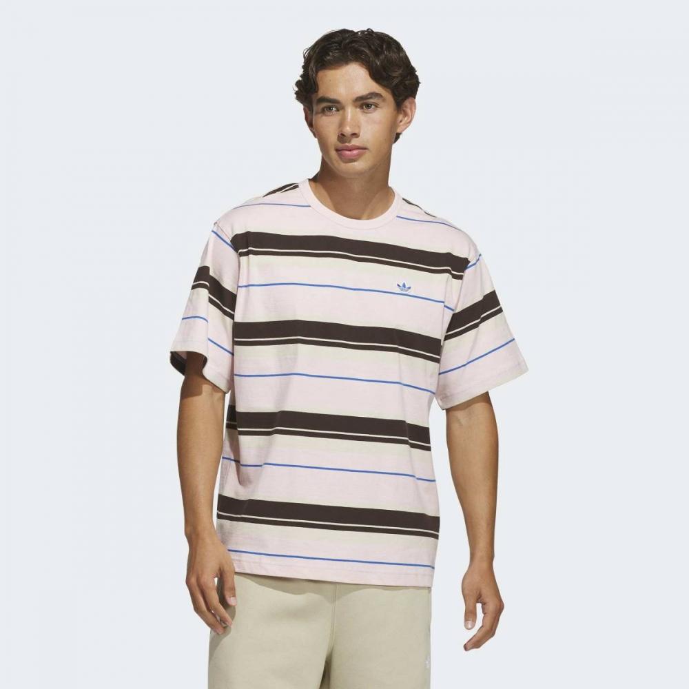 Adidas Summer Glow Stripe Crew Neck Tee Kx1269 KX1269/S