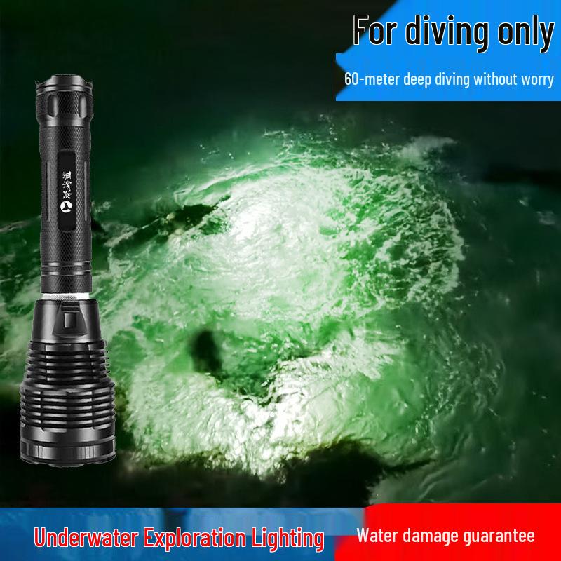 Ultra-Bright Waterproof Diving Flashlight with Long Battery Life