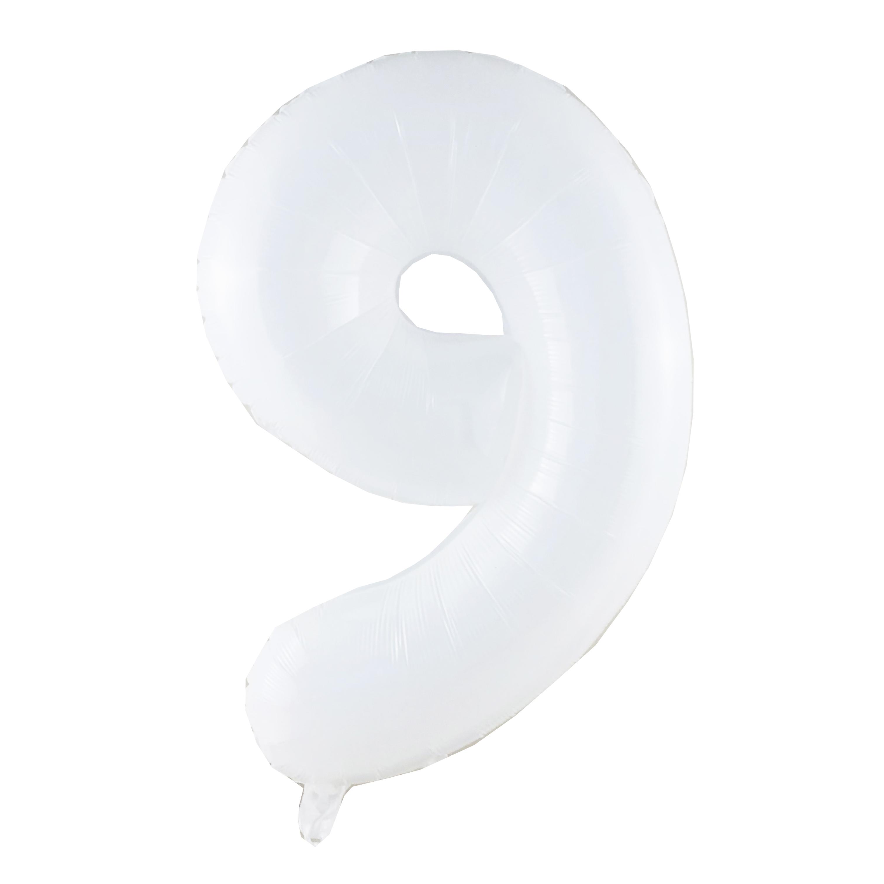 

32-дюймова біла цифрова повітряна куля з фольги, прикраса до дня народження, річниці весілля 32inch