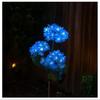 Solar Hydrangea Light Solar Powered Garden Light Outdoor LED Flower Light with Stake for Pathway Patio Yard Decoration
