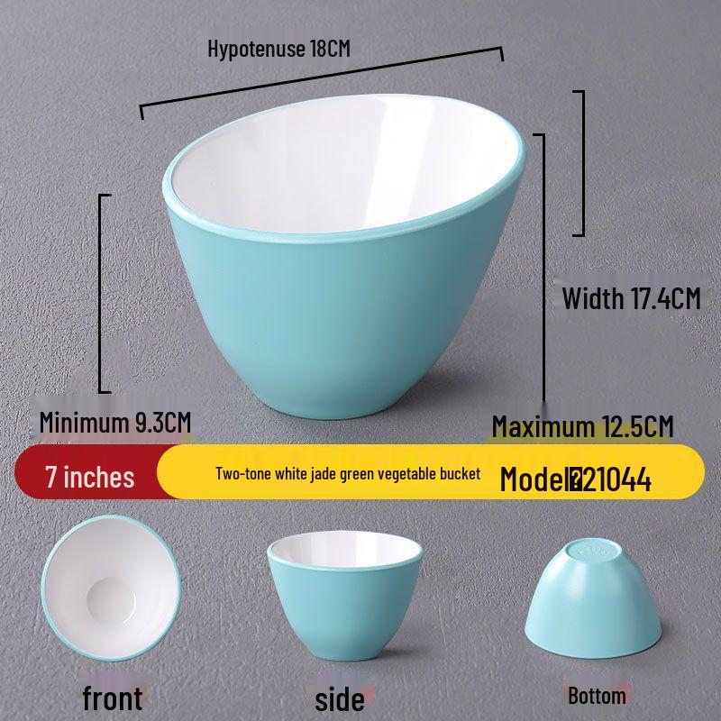 Jijun Nordic Melamine Two-Tone Serving Bowl Set