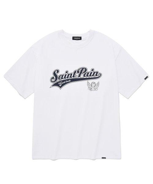 Футболка с логотипом команды Saint Pain Sp Angel - Белая White/L