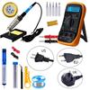 60W Soldering Iron Kit Adjustable Temp Welding Tool Digital Multimeter 5pcs Soldering Iron Tips EU/UK/US Standard